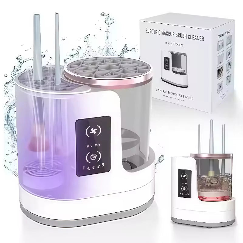 Electric 3 in 1 Makeup Brush Cleaneing Machine Makeup Brush Dryer Portable Automatic USB Cosmetic Brushes Cleaner Tool